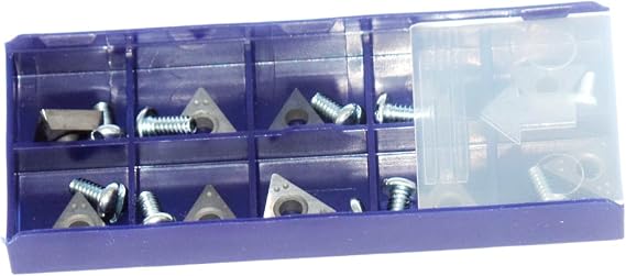 Positive Rake Carbide Set of 10 Kits 10 Positive Rake Compatible with AccuTurn CB433796 Carbide Brake Lathe Bits Cutters
