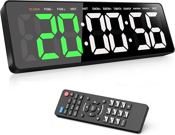 Sports Timer with Remote Control, Interval Timer Loud Loud and Wall