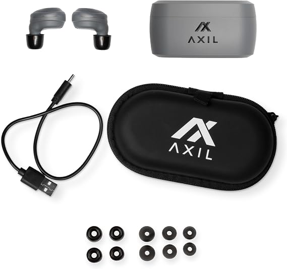 Axil XCOR Wireless Tactical Earbuds w/Touch Controls Black