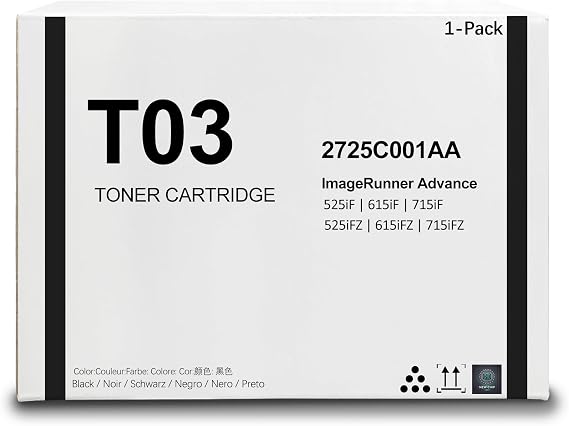 T03 T03L Black Toner Cartridge (2725C001AA) Toner