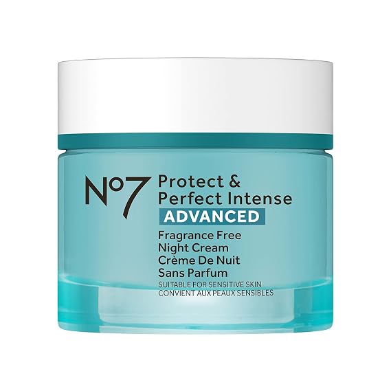 No7 Protect & Perfect Advanced Night Cream, Fragrance-Free, 1.69 Fl Oz