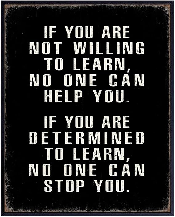 Motivational Wall Art - Office Wall Art & Decor Motivational poster - Positive Quotes Wall Decor - Encouragement Gifts - Positive Sayings for Wall Decor - Entrepreneur Wall Art - Inspirational Quotes