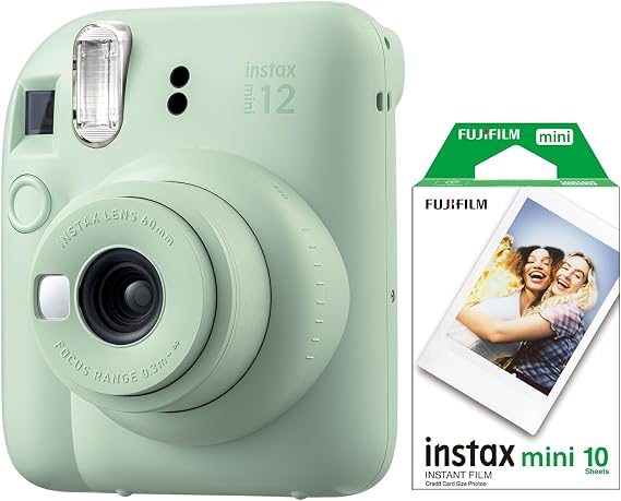 Instax Mini 12 Green Camera And 10 Mini Movie