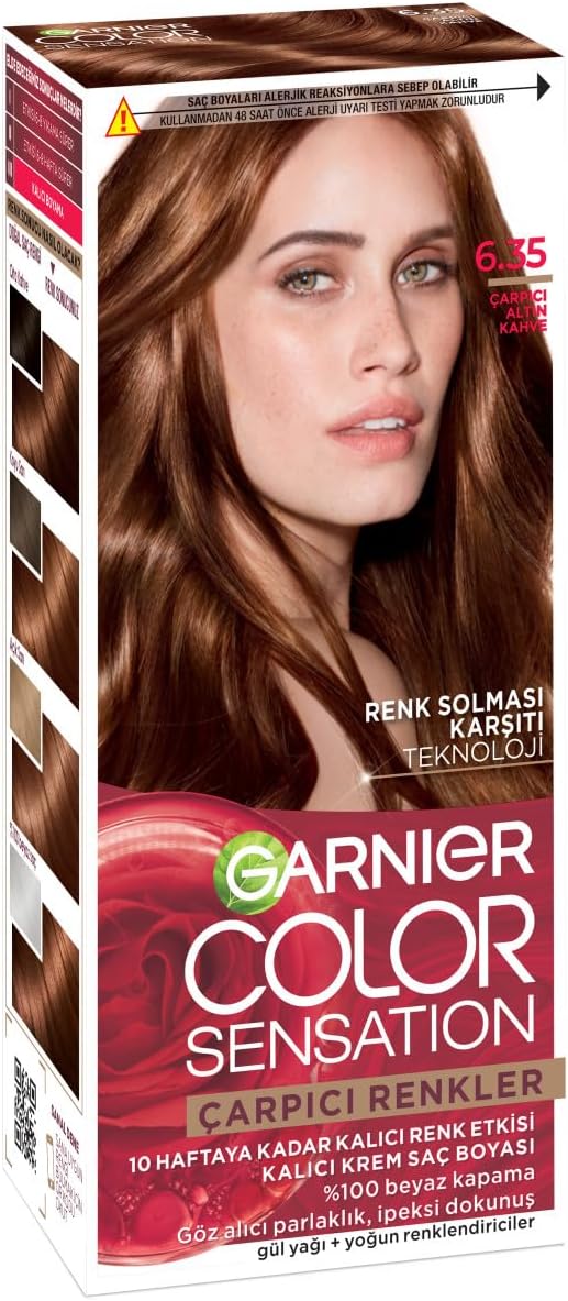 Garnier Çarpıcı Renkler Saç Boyası 6.35 Çarpıcı Altın Kahve