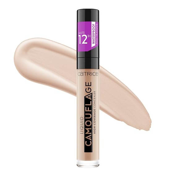Catrice | Liquid Camouflage High Coverage Concealer | Ultra Long Lasting Concealer | Oil & Paraben Free | Cruelty Free (010 | Porcelain)