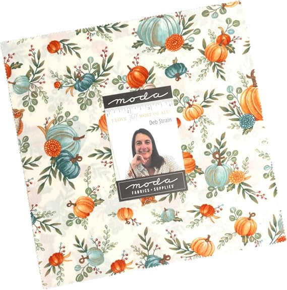 I Love Fall Layer Cake by Deb Strain 10-inch Precut Fabric Squares