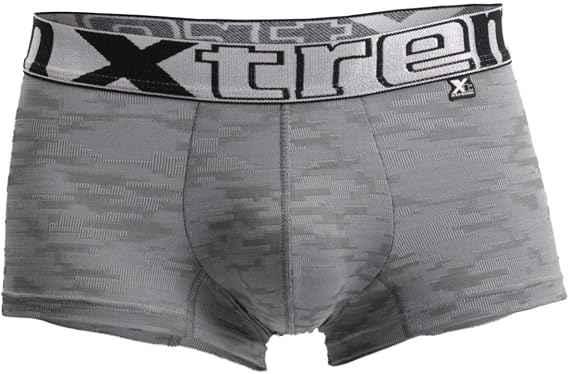 Cycling Print Boxer Briefs in Dark Gray by Xtremen
