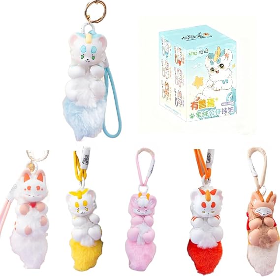 BOBOCO-v5 Plush Blind Box.Fabulous Beasts Palm Have Spirit Series.The Best Gift.Christmas Gift Women's Birthday for Birthday Hanging Ornament