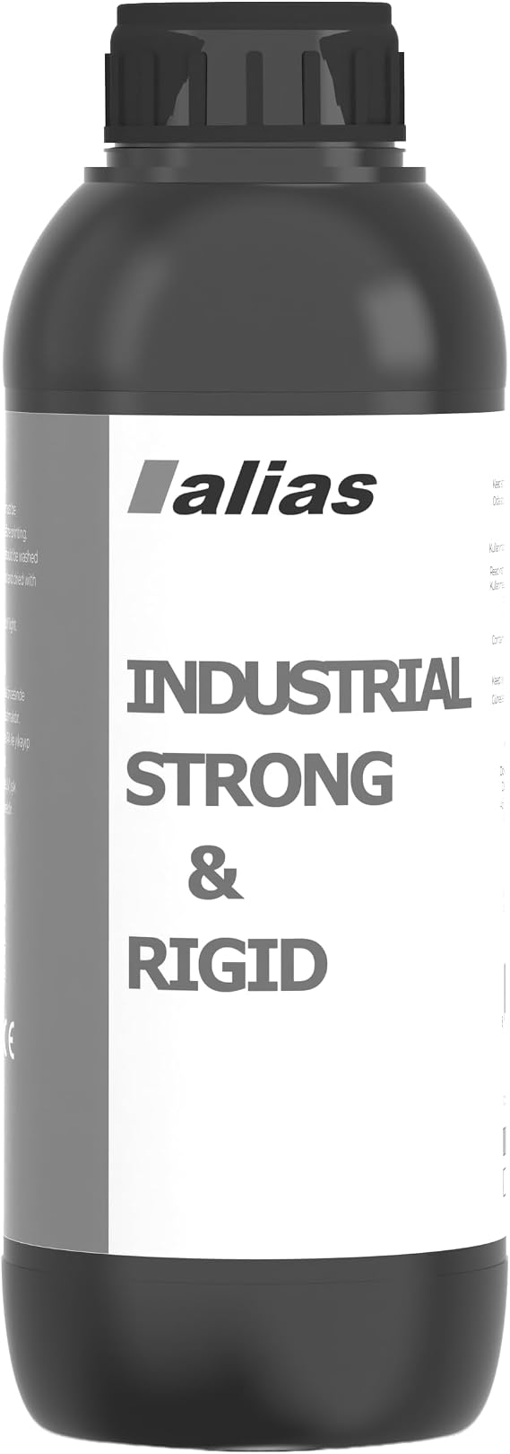 Alias Endüstriyel Strong & Rigid Reçinesi Siyah 1000 G, LCD 3D yazıcılarla Uyumlu, UV, Fotopolimer Reçine