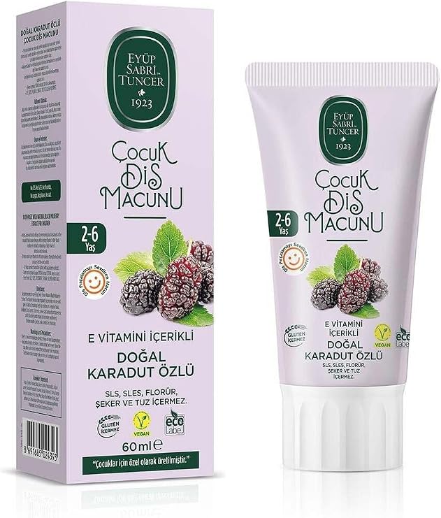 EYÜP SABRİ TUNCER Doğal Karadut Özlü Çocuk Diş Macunu 60ml