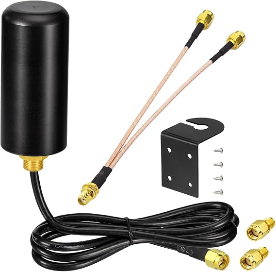 Bingfu Upgraded 4G LTE Cellular SMA Antenna 8dBi for Trail Camera Router | Outdoor Mimo RP-SMA Antenna Replacement Compatible with Spypoint Game Security Camera Trail Cam Modem Router