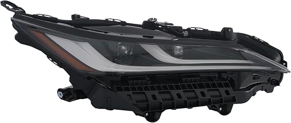 Full LED Headlight Assembly Compatible with 2021 2022 Toyota Venza, Replacement for 8111048J30, Passenger Right Black Housing