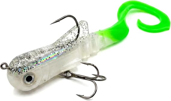 MIZUGIWA 8"/12" Pike Musky Dawg Soft Plastic Swimbait - Pre-Rigged Treble Hooks for Northern Pike & Musky Fishing,Freshwater Lure for Trolling in Deep Lakes and Casting in Weedy Rivers