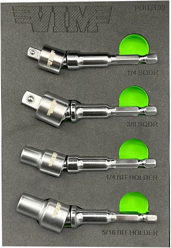 VIM Tools 4 PC. Power Drive UJ Adapter Set