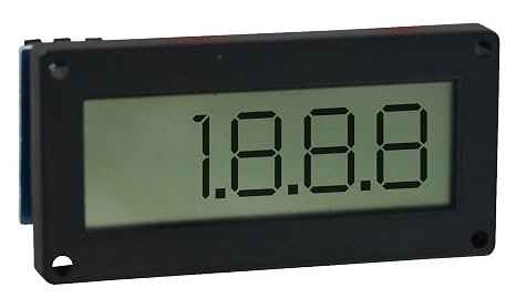 Dwyer Flush Mount LCD Digital Panel Meter, DPMF, 3-1/2 Digits, High Contrast
