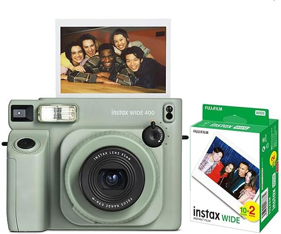 Instax Fujifilm Wide 400 İnstant Fotoğraf Makinesi - 20'lı film (Yeşil)