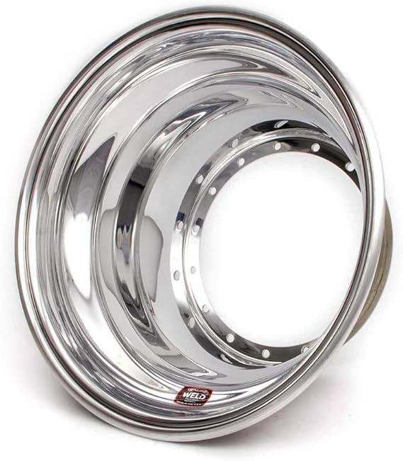 Weld Racing Wheel Shell, Outer, 15 x 12.25 in, Aluminum, Polished, Each