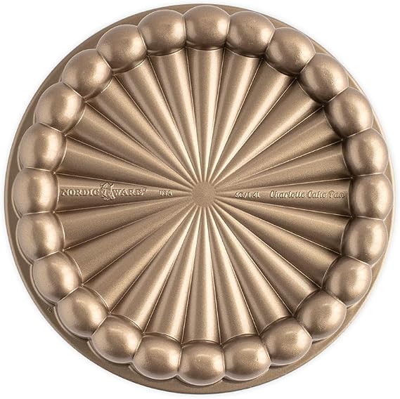 Nordic Ware Charlotte Cake Pan, 6-Cup/1.4 Liters, Toffee