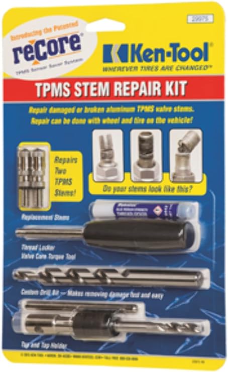 Ken-Tool 29975 Tpms Stem Repair Kit, One Size, Factory