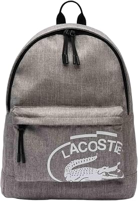 Lacoste Mens Neocroc Backpack, Grey Chine, One Size