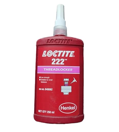 Genuine Henkel Loctite 222 X 250ml Low Strength - Threadlocker - All Metal Adhesive - Glue