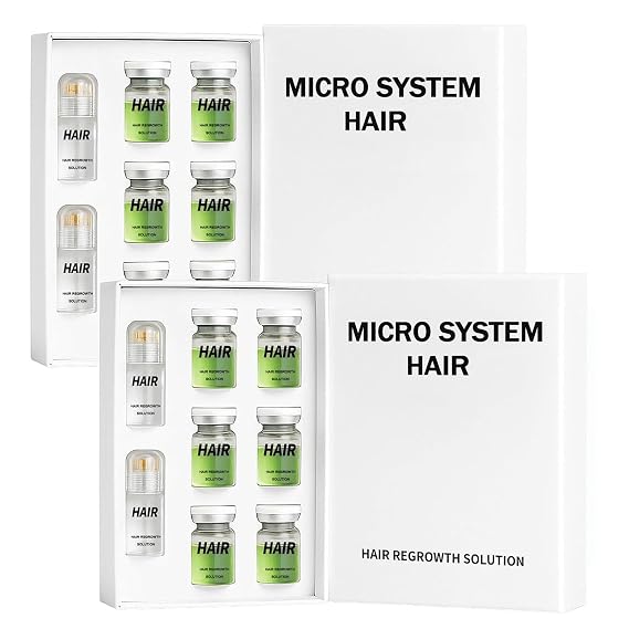 Hair Regrowth System Advanced Hair Growth Treatment with Ginseng, Eclipta Prostrata, Peppermint Oil & Ginger Root, Thickening Serum for Men & Women (2)
