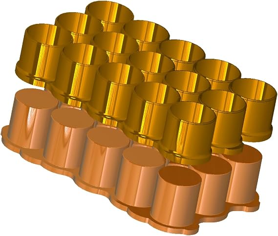Cookie Cutz 1.0"" Diameter x 15 Circles Multi Cutter With Full Pusher, May Vary