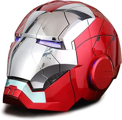 Iron MK5 Helmet Cosplay Wearable Voice Control Electronic OpenClose LED Eyes Mask 1:1 Model Hero Touch Sensor