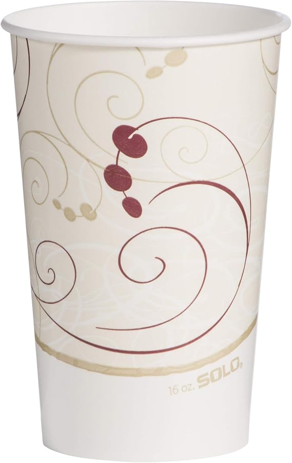 SOLO RP16P-J8000 16/18 oz Symphony DSP Paper Cold Cup (Case of 1000)