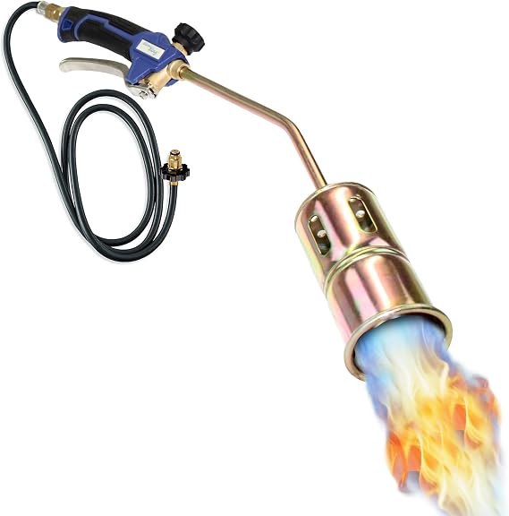 Flame King Propane Torch Kit Heavy Duty Weed Burner Powerful 320,000 BTU with 6-ft Hose Regulator Assembly