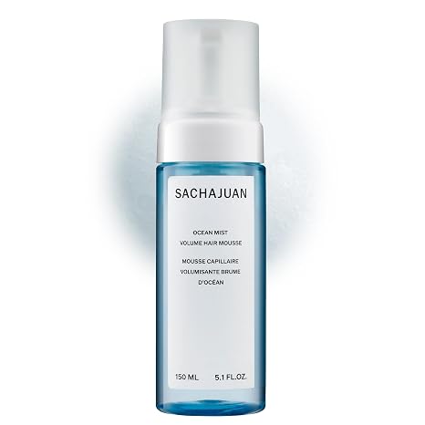 SACHAJUAN Ocean Mist Volume Hair Mousse, Lightweight Volumizing, 5.1 oz