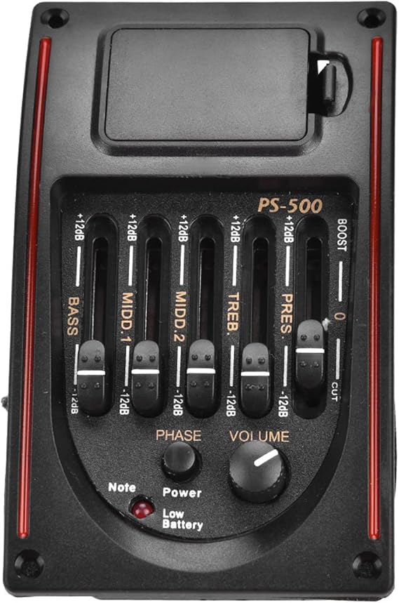 Pickup Under Saddle EQ 5Band Equalizer Digital Tuner Pickup Acoustic Guitar preamp System for Acoustic Guitar