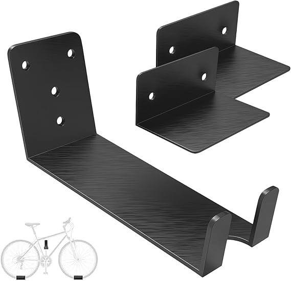 Bike Pedal Hanger Wall Mount,Heavy Duty Horizontal Bike Rack for Garage Wall,Vertical Bike Wall Hangers Bike Display Stand Space Saving(1 Pack)