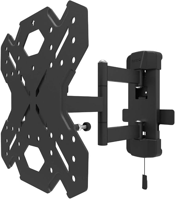 Kanto RV250G Full Motion TV Wall Mount | Includes 2 Wallplates | Galvanized to Prevent Rust | Locking Arm for RVs and Boats | Supports 26" - 42" TVs up to 40 lb | Black