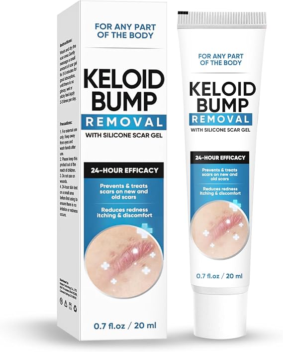 Lovely Bamboo Keloid Bump Removal, Scar Removal Cream, Keloid Scar and Piercing Bump Treatment, Professional and Gentle Keloid Scar Removal for Acne Scar, Stretch Marks, Burn Scar, Surgical Scar