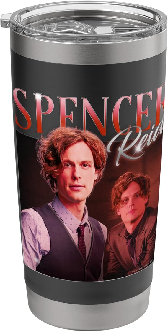 Criminal Minds 80s Spencer Reid Stainless Steel Insulated Tumbler