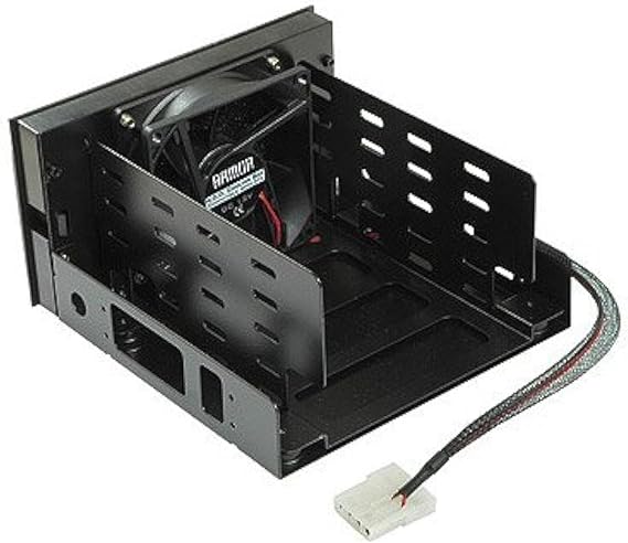 EverCool Dual 5.25 in. Drive Bay to Triple 3.5 in. HDD Cooling Box