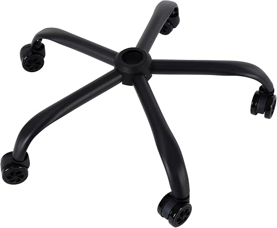 Frassie Office Chair Base Replacement with Wheels, Heavy Duty 2500LBS Metal Stool Chair Base, 28 inch Universal Desk Chair Base Replacement Part (Black)