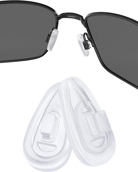 Replacement Nose Pads for Oakley Socket 5.5 OX3218/Socket 5.0 OX3217/Socket Ti OX5019/Steel Plate OX3222/Contrail Eyeglasses