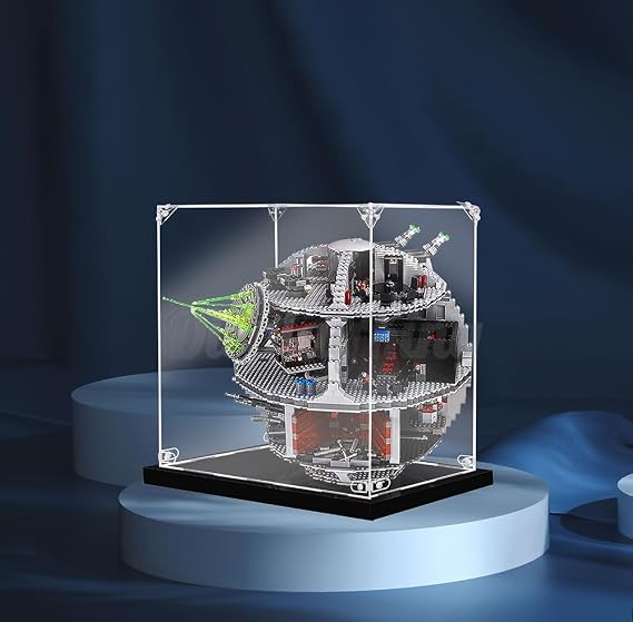 Acrylic Display case with Screw for Star Wars UCS Death Star 75159(Model Set is not Included) (No Background)