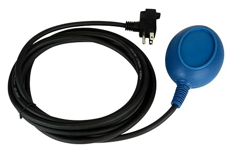 TEMCo Float Switch for Sump Pump & Water Level Empty Function Control 13ft Cord CN0360