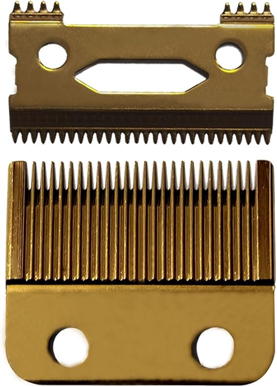 Universal Replacement Hair Clipper Blade Cutter Set for Wahl Clippers Wahl 5-Star Senior Magic Clip Ultra-Thin Moving Blade Sharp, Four Foot Contact Low Noise and Low Heat Generation(Gold)