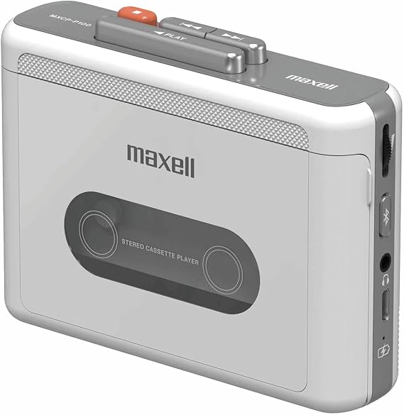 Maxell Wireless Bluetooth Cassette Player, USB-C Fast Charge