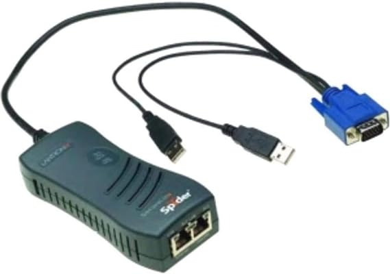 Lantronix SecureLinx Spider / SpiderDuo KVM-Over-IP - SecureLinx KVM-Over-IP - Secure Remote Server Management (Keyboard/Video/Mouse) - BIOS-Level Access - Hardware AES Encryption - SLS200USB0-02