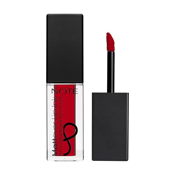 NOTE Cosmetique Mattever Lip-Ink - Matte Lipstick for Women - Liquid Lipstick 8-Hour Wear - Transfer-Resistant - 14 Unpredictable Red - 0.15 oz