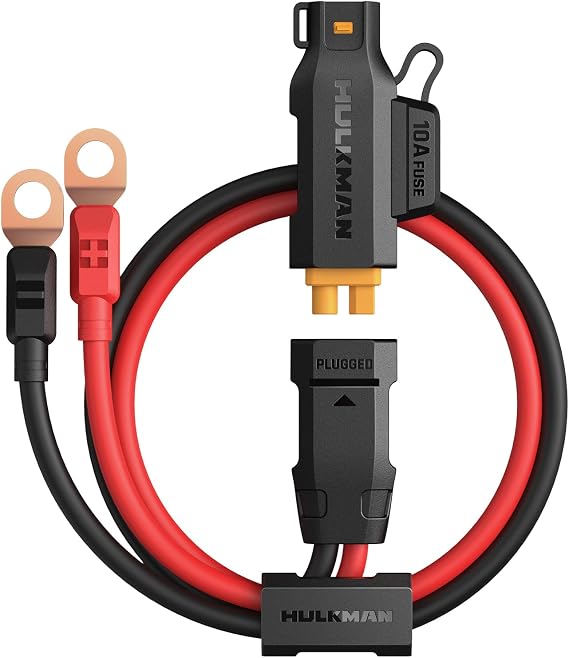 Hulkman AlphaC02 Battery Conversion Cable Exclusively Designed for Alpha Ultra, Alpha 85, Alpha 85S, Alpha Pro Jump Starter and Sigma 1, Sigma 5 Battery Charger