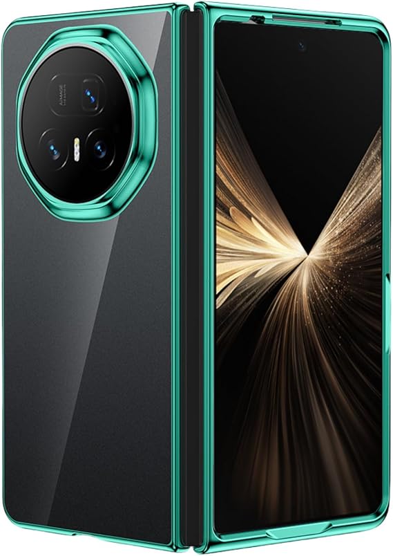 Case for Honor Magic V5, Lightweight, Ultra-Thin, Shock-Resistant and Drop-Proof Transparent Case (Green)
