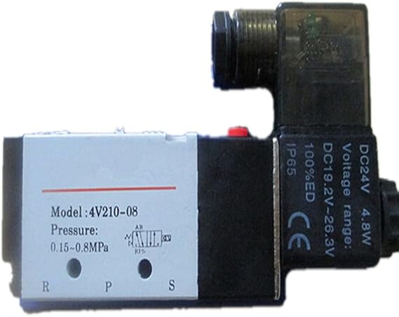 DC 24V Solenoid Air Valve 5port 2position 4V210-08 New