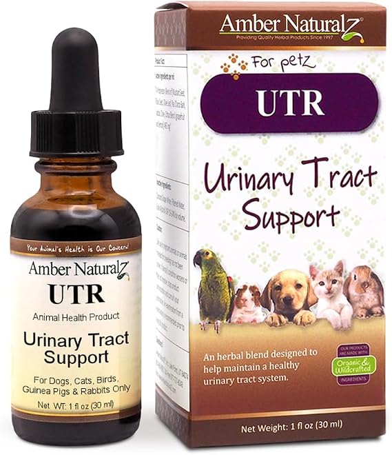 Amber NaturalZ UTR Urinary Tract Support for Pets, Bladder Health, 1 FL OZ