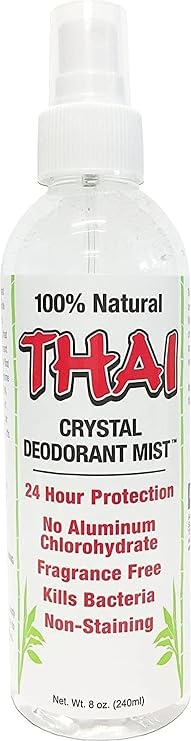 THAI Natural Crystal Deodorant Mist Spray, 8 Ounce (Pack of 1)